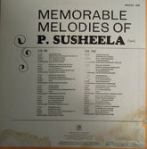 P. Susheela - Memorable Melodies Of P. Susheela (Vinyl) Image
